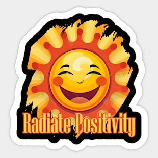 Radiate Positivity Sticker